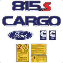 Kit Adesivos Caminhão Cargo 815s Emblemas Resinados Generico