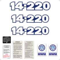 Kit Adesivos Caminhão VW 14-220 Emblemas Resinados Generico Kit Adesivos Caminhão VW 14-220 Emblemas Resinados Generico