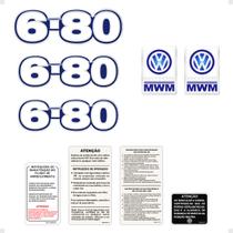 Kit Adesivos Caminhão VW 6-80 Emblemas Resinados - Generico Kit Adesivos Caminhão VW 6-80 Emblemas Resinados - Generico