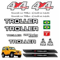 Kit Adesivos Capô Troller 4x4 Diesel 2005 e Soleira Da Porta