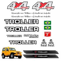 Kit Adesivos Capô Troller 4x4 Diesel 2005 + Soleira Da Porta