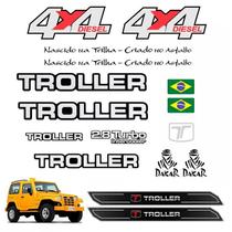 Kit Adesivos Capô Troller 4x4 Diesel 2005 + Soleira Da Porta