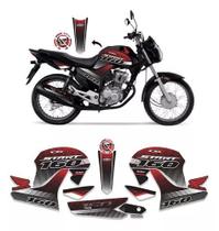 Kit Adesivos Carenagem Completo Honda Cg Start 160 Vermelho