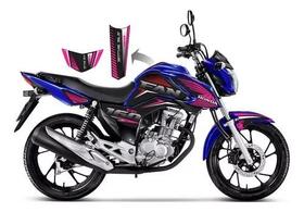 Kit Adesivos Carenagem Honda Cg Fan 160 2022 Rosa Kit Adesivos Carenagem Honda Cg Fan 160 2022 Rosa