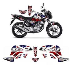 Kit Adesivos Carenagem Honda Cg Fan 160 2022 Uk Estilizado Kit Adesivos Carenagem Honda Cg Fan 160 2022 Uk Estilizado