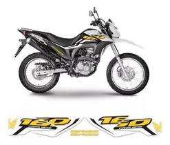 Kit Adesivos Carenagem Honda Nxr 160 Bros Amarelo Branco Kit Adesivos Carenagem Honda Nxr 160 Bros Amarelo Branco