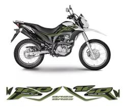 Kit Adesivos Carenagem Honda Nxr 160 Bros Verde Escuro Preto