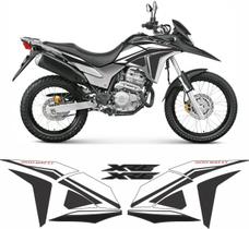 Kit Adesivos Carenagem Honda Xre 300 Rally Branco2