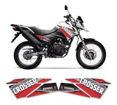 Kit Adesivos Carenagem Yamaha Crosser Xtz 150 Vermelho Kit Adesivos Carenagem Yamaha Crosser Xtz 150 Vermelho