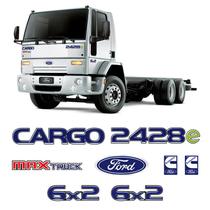 Kit Adesivos Cargo 2428e Max Truck 6x2 Emblema Caminhão Ford
