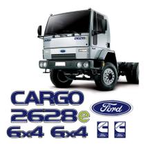 Kit Adesivos Cargo 2628e 6x4 Cummins Emblemas Caminhão Ford