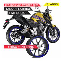 Kit Adesivos Cb 300f Friso Roda E Tanque 2020/2023 Azul Kit Adesivos Cb 300f Friso Roda E Tanque 2020/2023 Azul