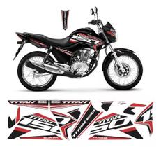 Kit Adesivos Cg Titan 150 Carenagem Friso Ploter Vinil