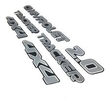 Kit Adesivos Chevrolet Tracker 06/09 2.0 4x4 Prata Resinado