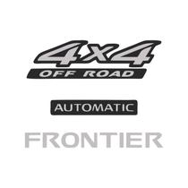 Kit Adesivos Compatível C/ Frontier 4x4 Off Road Automatic Escovado