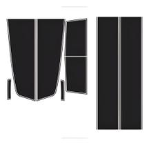 Kit Adesivos Compatível Camaro Capô/Teto/Mala Preto Brilho Kit Adesivos Compatível Camaro Capô/Teto/Mala Preto Brilho
