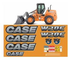 Kit Adesivos Compatível Case W20E Pá Carregadeira 2012-2018 Kit Adesivos Compatível Case W20E Pá Carregadeira 2012-2018