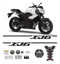 Kit Adesivos Compatível Com Yamaha Xj6 2013 Branca Xj61314