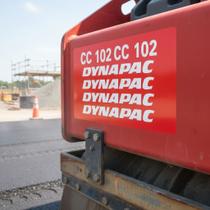 Kit Adesivos Compatível Dynapac CC-102 Rolo Compactador