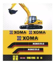 Kit Adesivos Compatível Escavadeira XGMA XG822CL