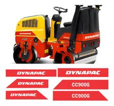 Kit Adesivos Compatível Etiquetas Dynapac CC900G Kit Adesivos Compatível Etiquetas Dynapac CC900G