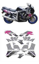 Kit Adesivos Compatível Gsxr 750 1992 Preta E Prata F648 Cor