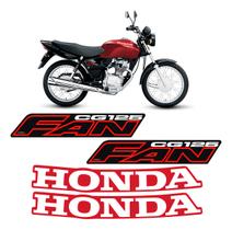 Kit Adesivos Compatível Honda CG Fan 125 2006 Vermelha Kit Adesivos Compatível Honda CG Fan 125 2006 Vermelha