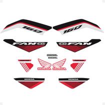 Kit Adesivos Compatível Honda CG Fan 2022/2023 Moto Vermelha