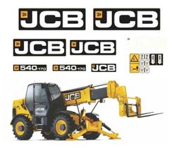 Kit Adesivos Compatível JCB 540-170 Telescópio Kit Adesivos Compatível JCB 540-170 Telescópio