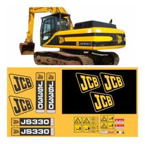 Kit Adesivos Compatível JCB JS330 LC + Etiquetas