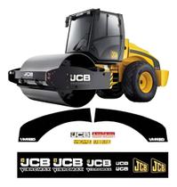 Kit Adesivos Compatível JCB VM115D Rolo Compactador Kit Adesivos Compatível JCB VM115D Rolo Compactador