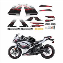 Kit Adesivos Compatível Kawasaki Ninja 300 Branca Kit Adesivos Compatível Kawasaki Ninja 300 Branca