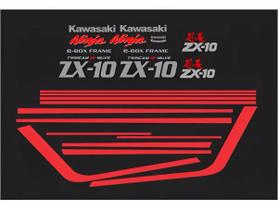 Kit Adesivos compatível Kawasaki Ninja ZX-10 1989 Preto Kit Adesivos compatível Kawasaki Ninja ZX-10 1989 Preto