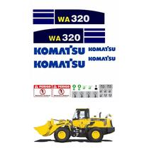 Kit Adesivos Compatível Komatsu WA320 CA-00439 Kit Adesivos Compatível Komatsu WA320 CA-00439