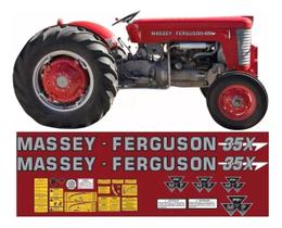 Kit Adesivos Compatível Massey Ferguson MF 35X