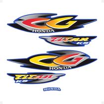 Kit Adesivos Compatível Moto Honda CG Titan 125 KS 2001 Kit Adesivos Compatível Moto Honda CG Titan 125 KS 2001