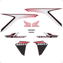 Kit Adesivos Compatível Moto Honda Titan 160 2018 Genérico Kit Adesivos Compatível Moto Honda Titan 160 2018 Genérico