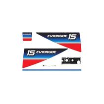 Kit Adesivos Compatível Motor Evinrude 15HP 1980