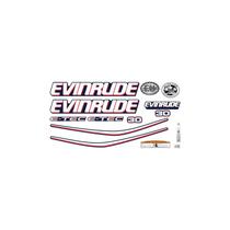 Kit Adesivos Compatível Motor Evinrude ETEC 30HP Azul Kit Adesivos Compatível Motor Evinrude ETEC 30HP Azul