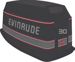 Kit Adesivos Compatível Motor Popa Evinrude 30HP 89-92