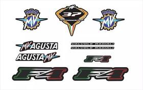 Kit Adesivos Compatível Mv Agusta F4 2014 Moto Preta Ag012 Kit Adesivos Compatível Mv Agusta F4 2014 Moto Preta Ag012