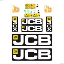 Kit Adesivos Compatível Retroescavadeira Jcb 3CX + Etiquetas