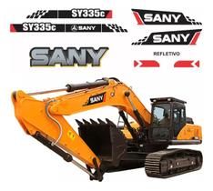 Kit Adesivos Compatível Sany SY335C 43 Peças SPTS