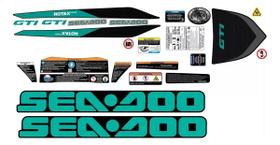 Kit Adesivos Compatível Sea-Doo GTI 2020+ Azul Reef