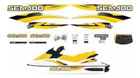 Kit Adesivos Compatível Sea-Doo GTI 4-TEC 06/07 Amarelo Kit Adesivos Compatível Sea-Doo GTI 4-TEC 06/07 Amarelo
