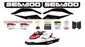 Kit Adesivos Compatível Sea-Doo GTS 130 11/12 Vermelho
