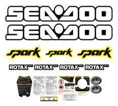 Kit Adesivos Compatível Sea-Doo Spark Jet Ski Amarelo