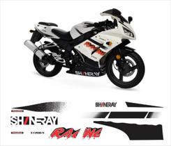 Kit Adesivos Compatível Shineray XY 200 Branco 15pç