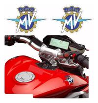 Kit Adesivos Compatível Tanque Mv Agusta F4 Logo Ag027
