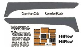 Kit Adesivos Compatível Trator Valtra BH180 Confortcab